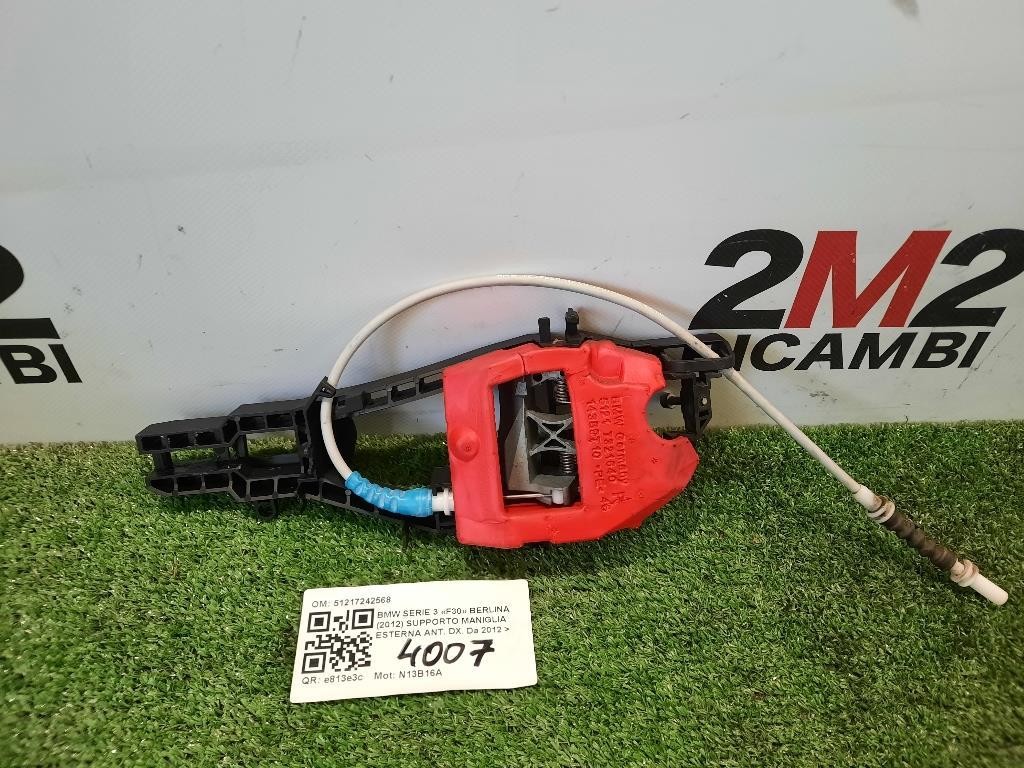 Supporto Maniglia Esterna ANT DX 51217242568 Bmw Serie 3 F30 Berlina 2012