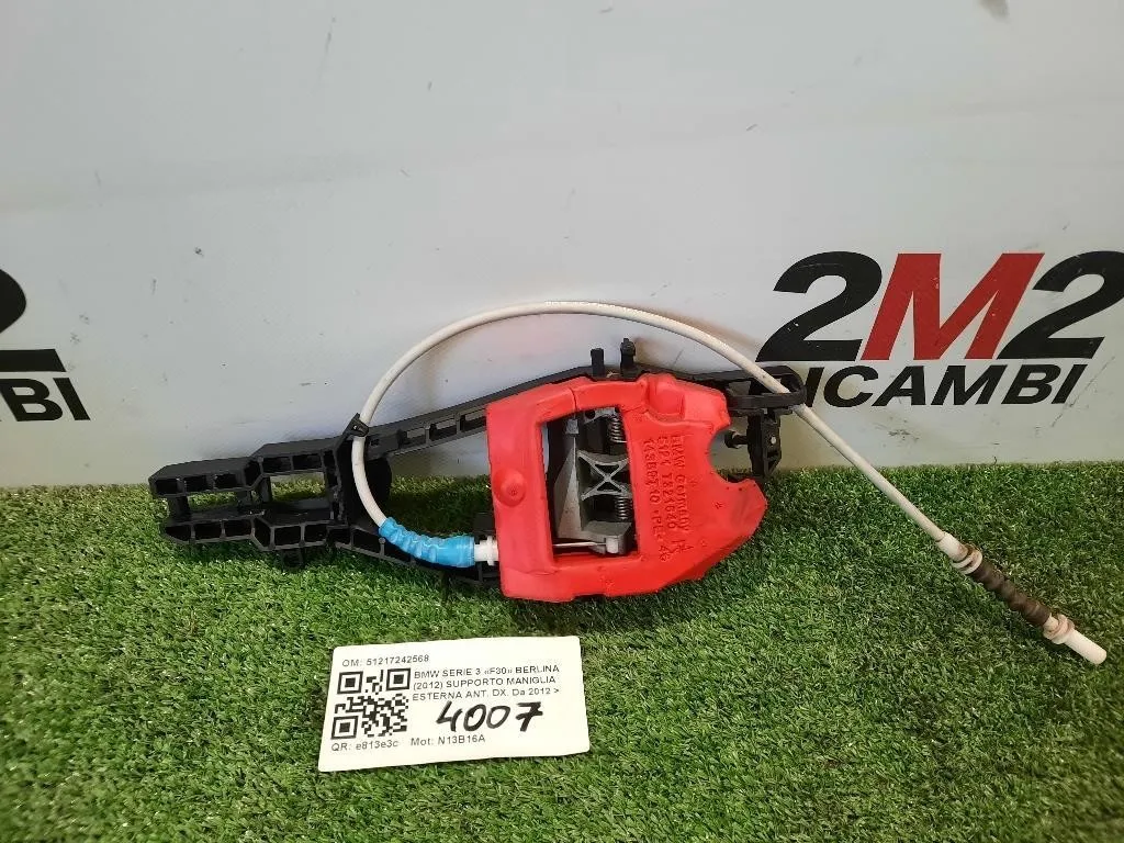 Supporto Maniglia Esterna ANT DX 51217242568 Bmw Serie 3 F30 Berlina 2012