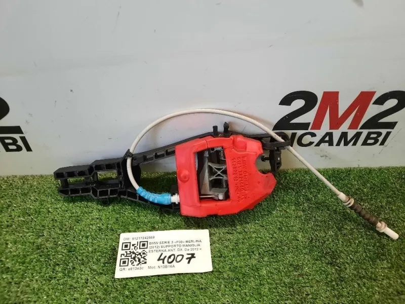 Supporto Maniglia Esterna ANT DX 51217242568 Bmw Serie 3 F30 Berlina 2012