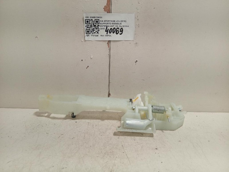 Supporto Maniglia Esterna ANT DX 83665 D9000 Kia Sportage IV 2016