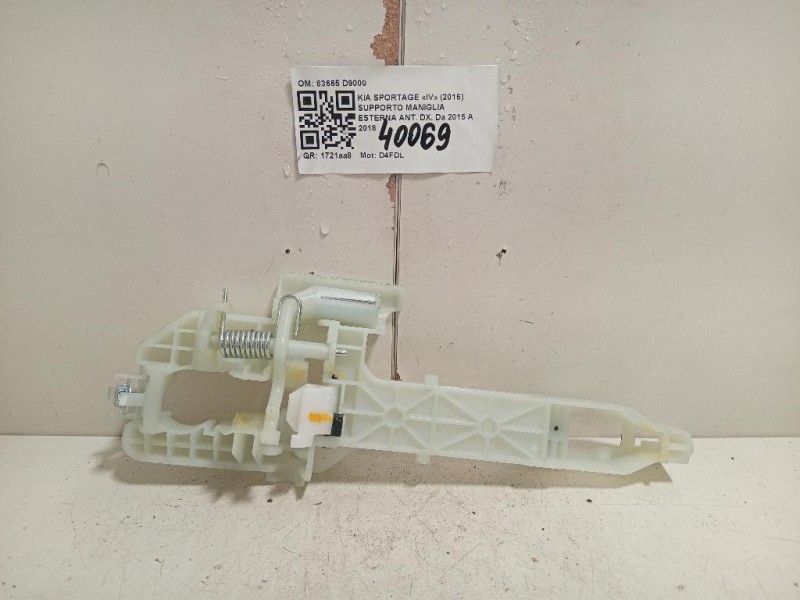 Supporto Maniglia Esterna ANT DX 83665 D9000 Kia Sportage IV 2016
