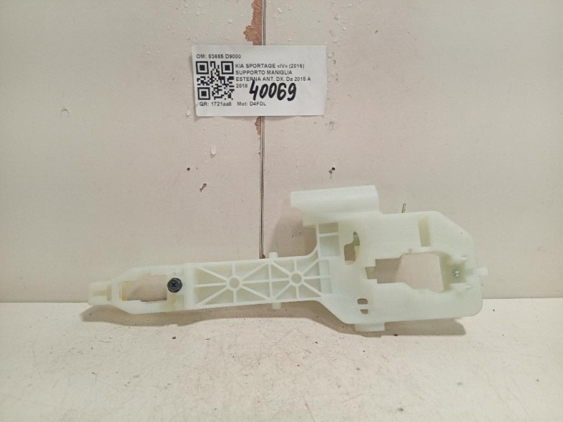 Supporto Maniglia Esterna ANT DX 83665 D9000 Kia Sportage IV 2016