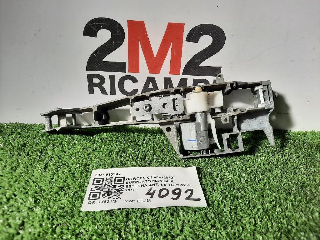Supporto Maniglia Esterna ANT SX 9109A7 Citroen C3 II 2010