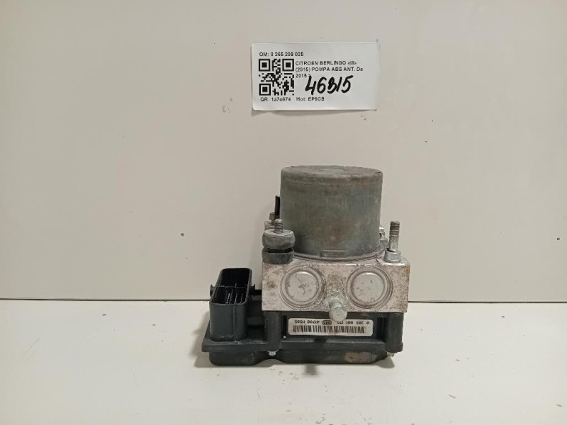 Pompa ABS ANT 9801127580 Citroen Berlingo III 2015