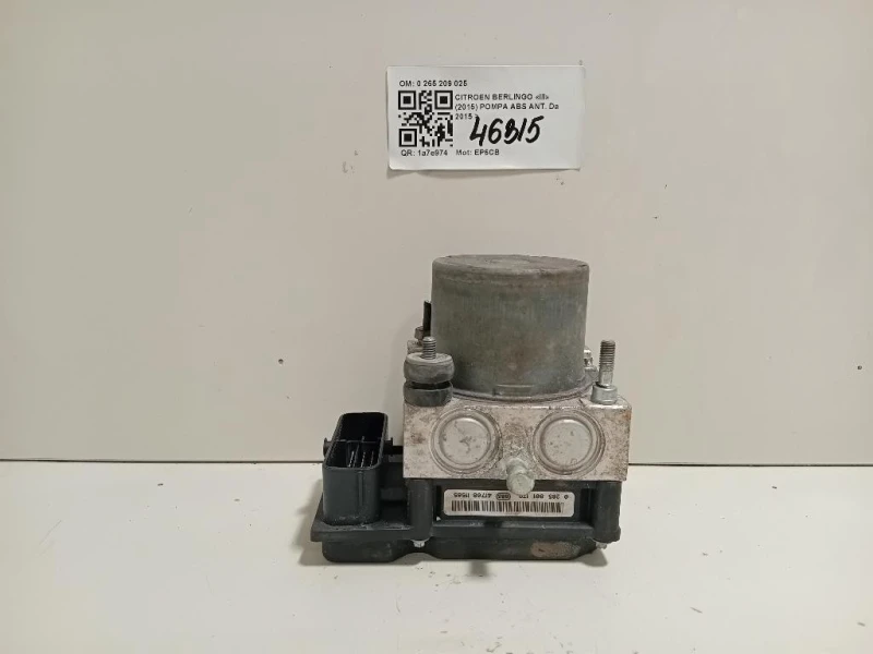 Pompa ABS ANT 9801127580 Citroen Berlingo III 2015