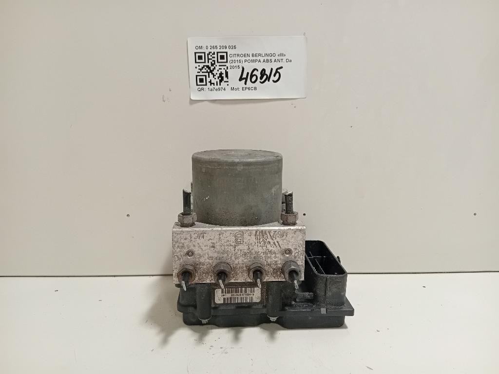 Pompa ABS ANT 9801127580 Citroen Berlingo III 2015