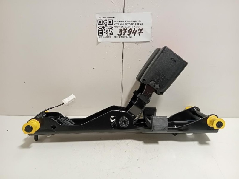 Attacco Cintura Sedile Centrale POST 98132460XX Peugeot 5008 II 2017