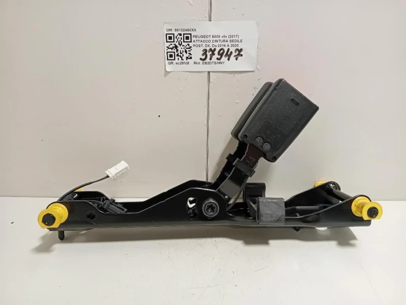 Attacco Cintura Sedile Centrale POST 98132460XX Peugeot 5008 II 2017