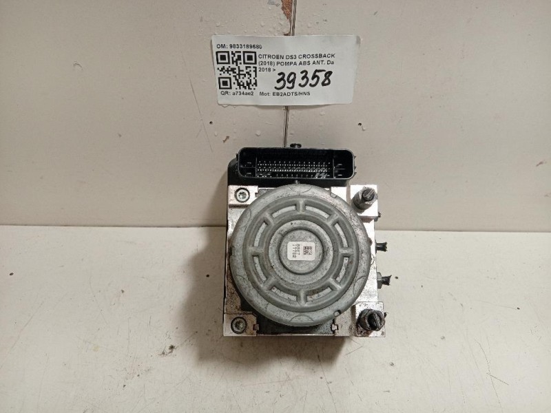 Pompa ABS ANT 9833189680 Citroen DS3 Crossback 2018