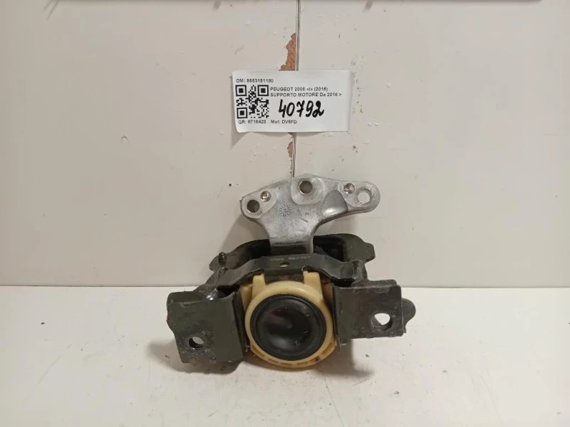 Supporto Motore 9683181180 Peugeot 2008 I 2016