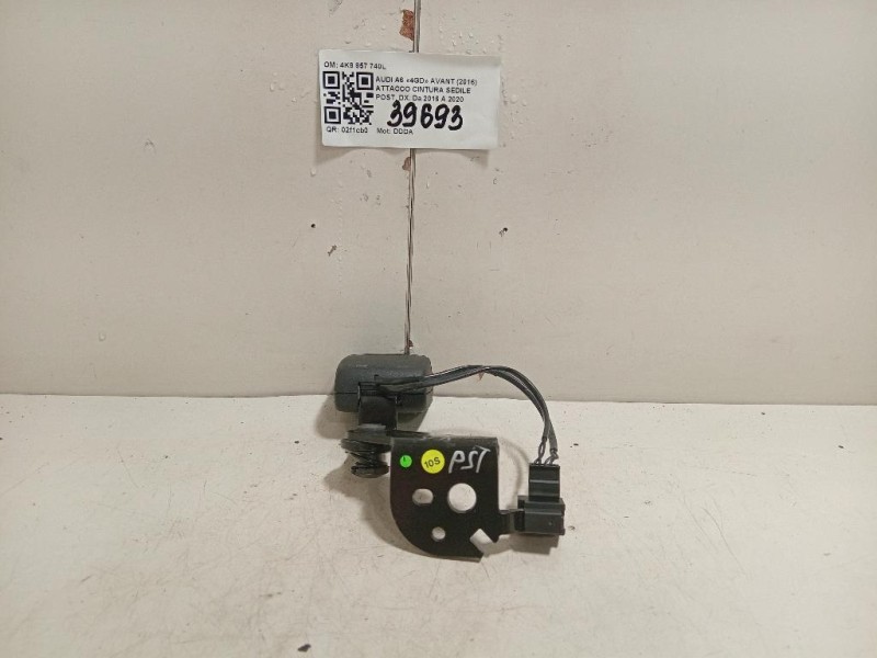 Attacco Cintura Sedile POST DX 4K8 857 740L Audi A6 4GD Avant 2016