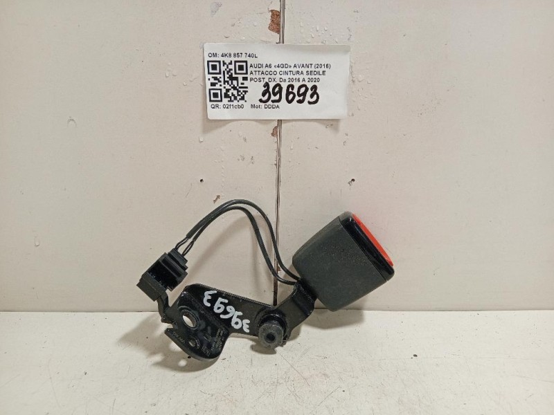 Attacco Cintura Sedile POST DX 4K8 857 740L Audi A6 4GD Avant 2016