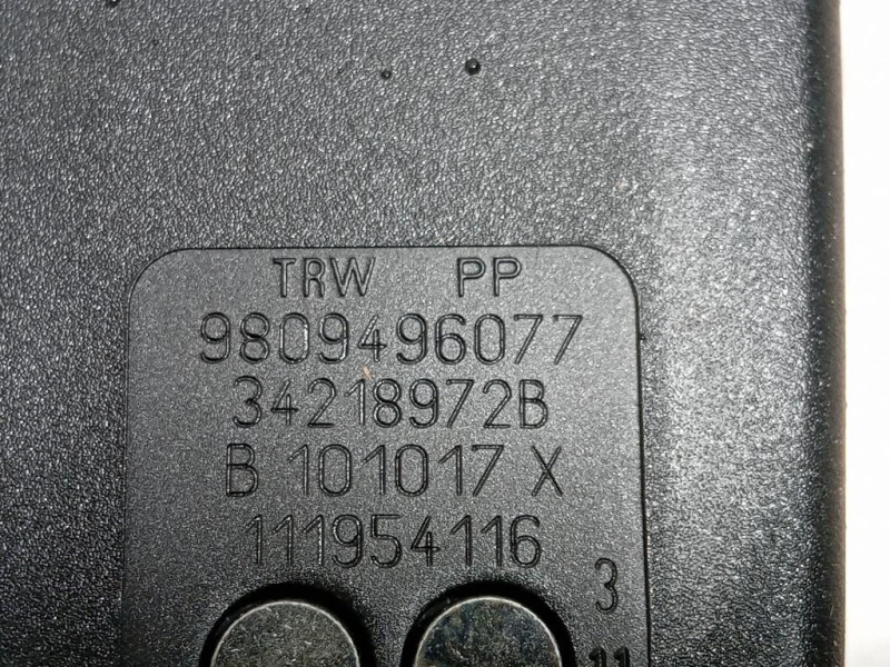 Attacco Cintura Sedile POST DX 9809496280 Peugeot 5008 II 2017