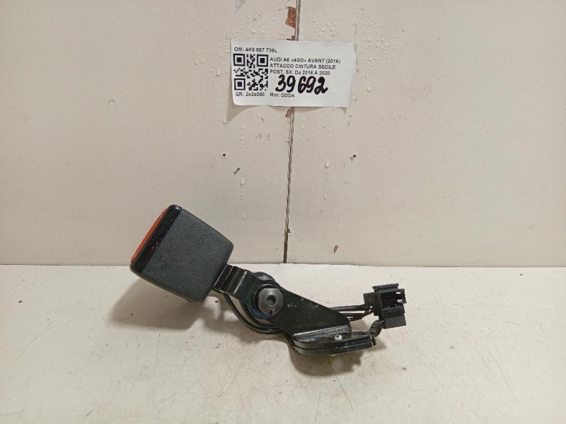 Attacco Cintura Sedile POST SX 4K8 857 739L Audi A6 4GD Avant 2016