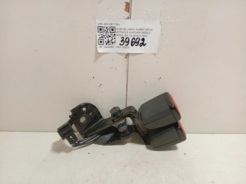 Attacco Cintura Sedile POST SX 4K8 857 739L Audi A6 4GD Avant 2016