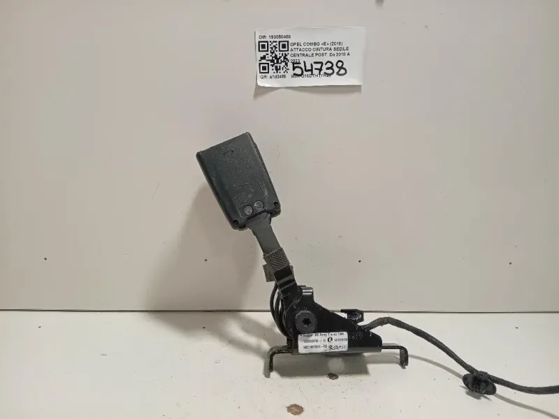 Attacco Cintura Sedile Centrale POST 193050450 Opel Combo E 2018