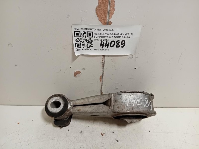 Supporto Motore DX SUPPORTO MOTORE DX Renault Mégane III 2012