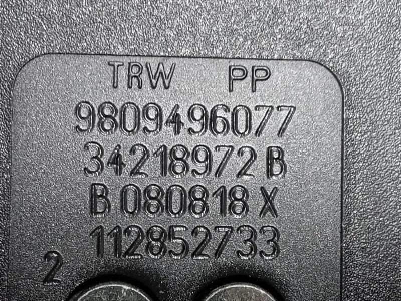 Attacco Cintura Sedile Centrale POST 98132460XX Peugeot 5008 II 2017