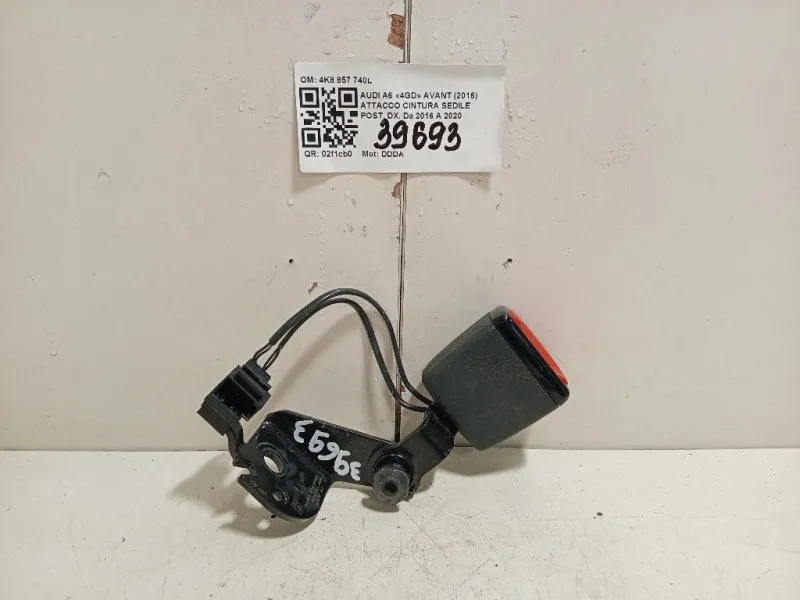 Attacco Cintura Sedile POST DX 4K8 857 740L Audi A6 4GD Avant 2016