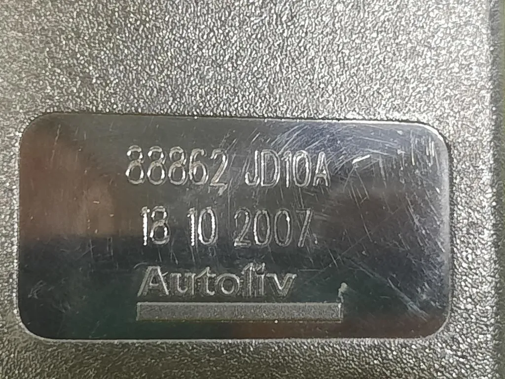 Attacco Cintura Sedile POST DX 88862 JD10A Nissan Qashqai I 2007