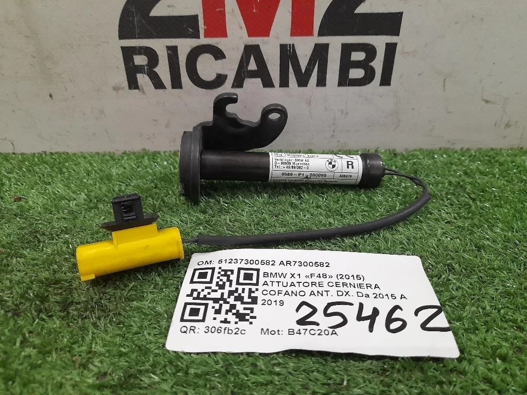 Attuatore Cerniera Cofano ANT DX 51237300582 AR7300582 Bmw X1 F48 2015