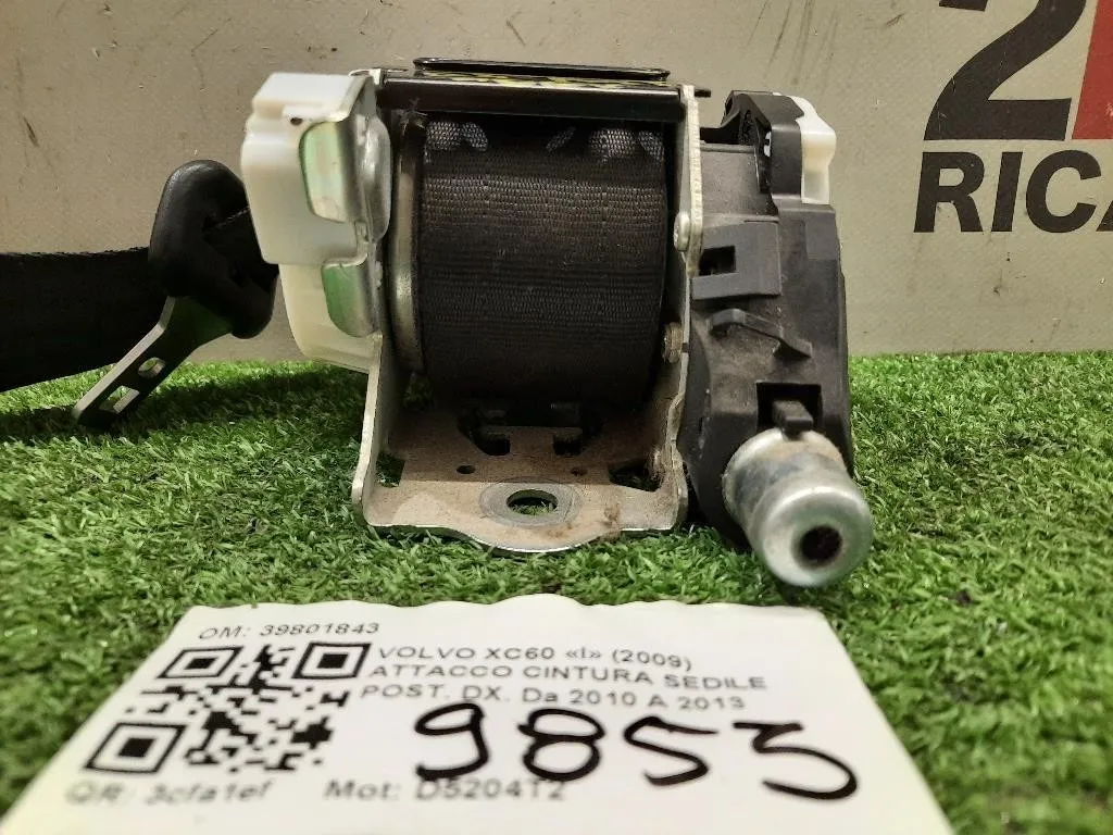 Attacco Cintura Sedile POST DX 39801843 Volvo XC60 I 2009