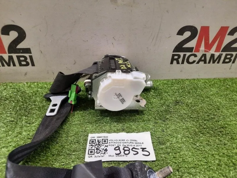 Attacco Cintura Sedile POST DX 39801843 Volvo XC60 I 2009