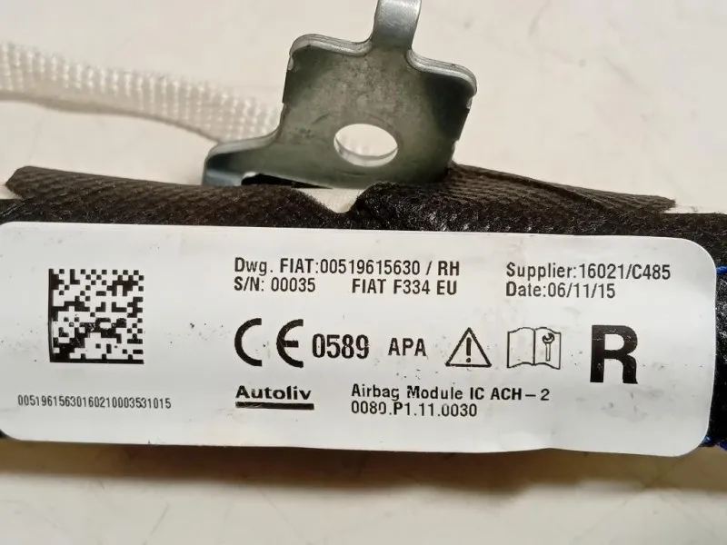 Air-bag A Tendina DX 00519615630 Fiat 500X 2015