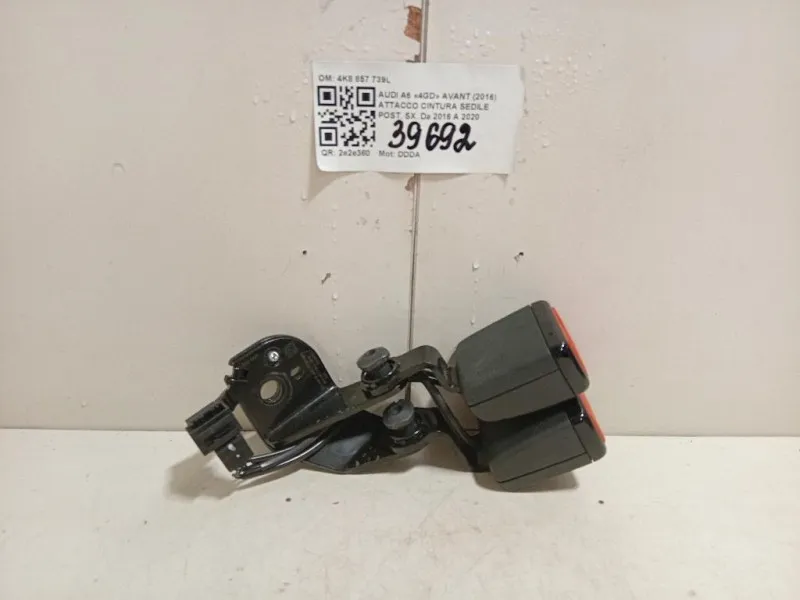 Attacco Cintura Sedile POST SX 4K8 857 739L Audi A6 4GD Avant 2016
