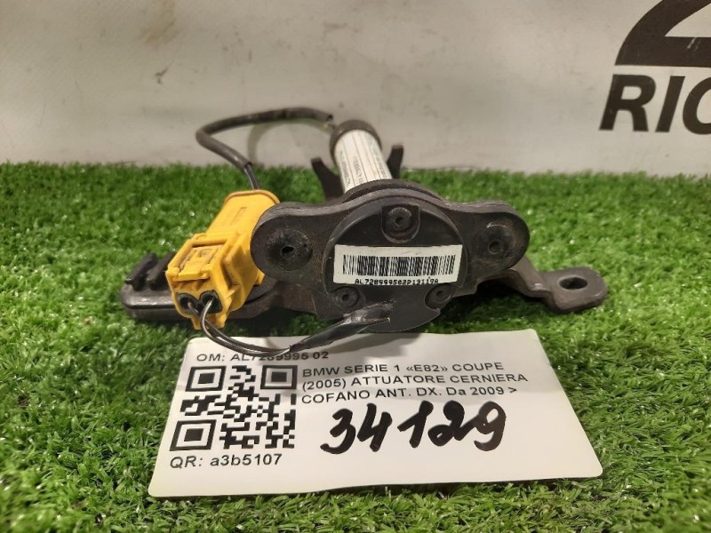 Attuatore Cerniera Cofano ANT DX AL7289995 02 Bmw Serie 1 E82 Coupe 2005