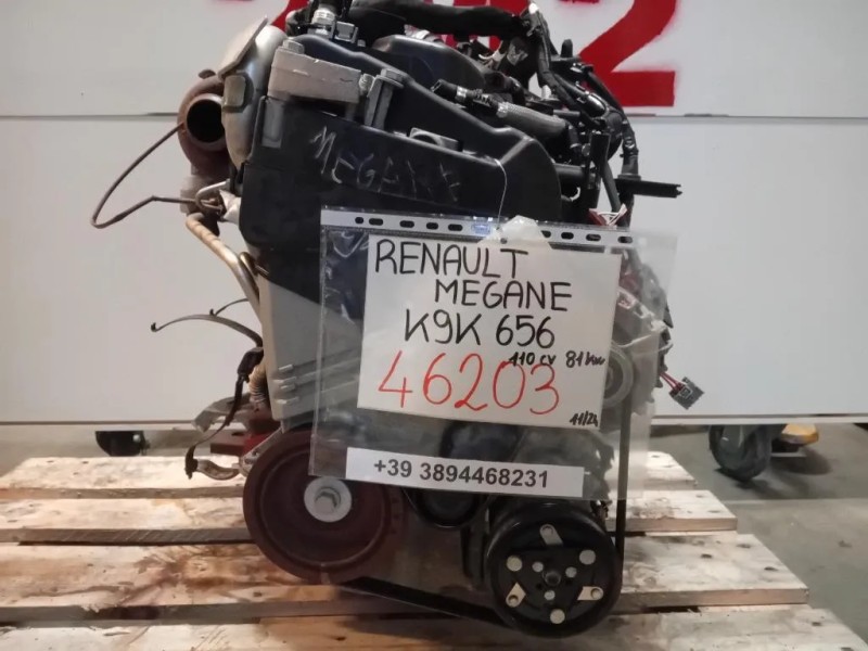 Motore Semicompleto K9K 656 110 CV 81 KW Renault Mégane IV 2016
