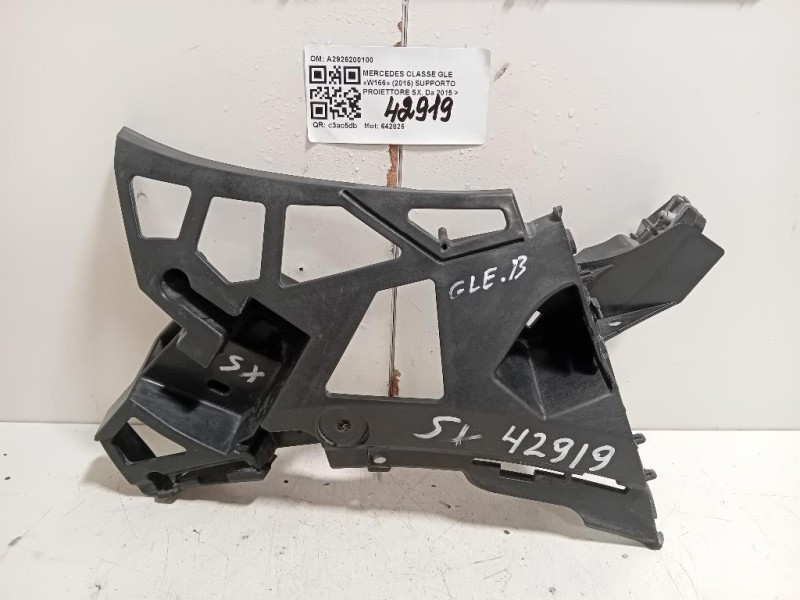 Supporto Proiettore SX A2926200100 Mercedes Classe GLE W166 2015