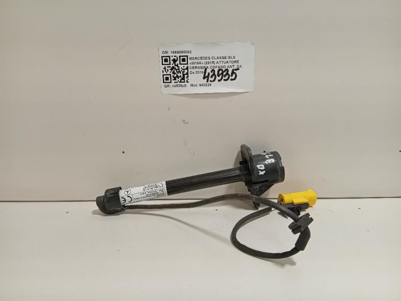 Attuatore Cerniera Cofano ANT DX 1669060002 Mercedes Classe GLE W166 2015