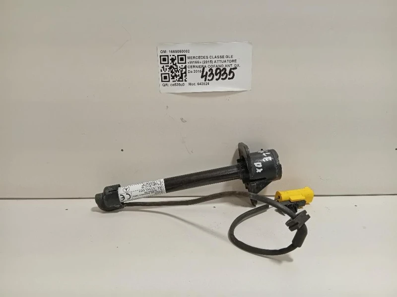 Attuatore Cerniera Cofano ANT DX 1669060002 Mercedes Classe GLE W166 2015