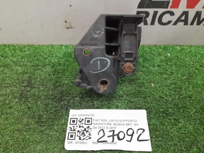 Supporto Radiatore Acqua ANT SX 8A9494100 Fiat 500L 2013