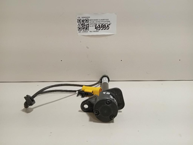Attuatore Cerniera Cofano ANT DX 1669060002 Mercedes Classe GLE W166 2015