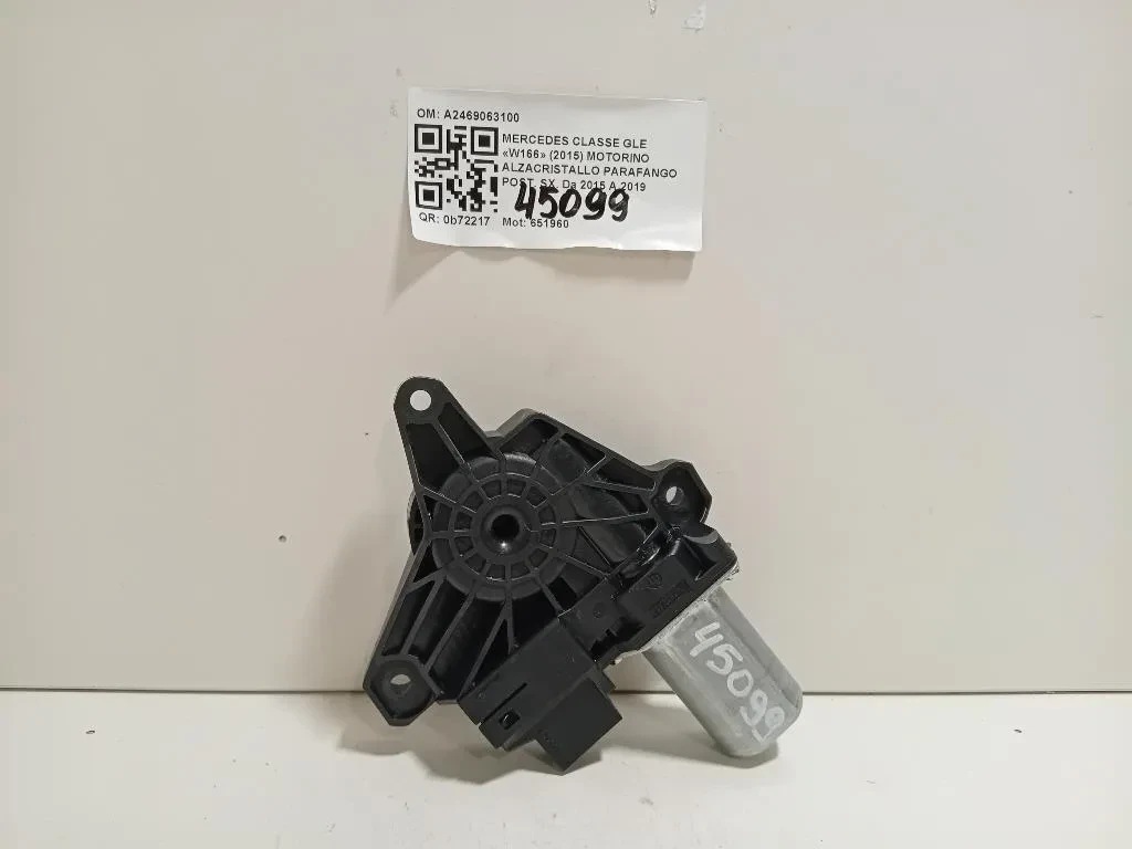 Motorino Alzacristallo Parafango POST SX A2469063100 Mercedes Classe GLE W166 2015