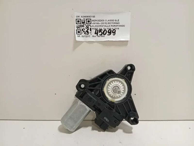 Motorino Alzacristallo Parafango POST SX A2469063100 Mercedes Classe GLE W166 2015