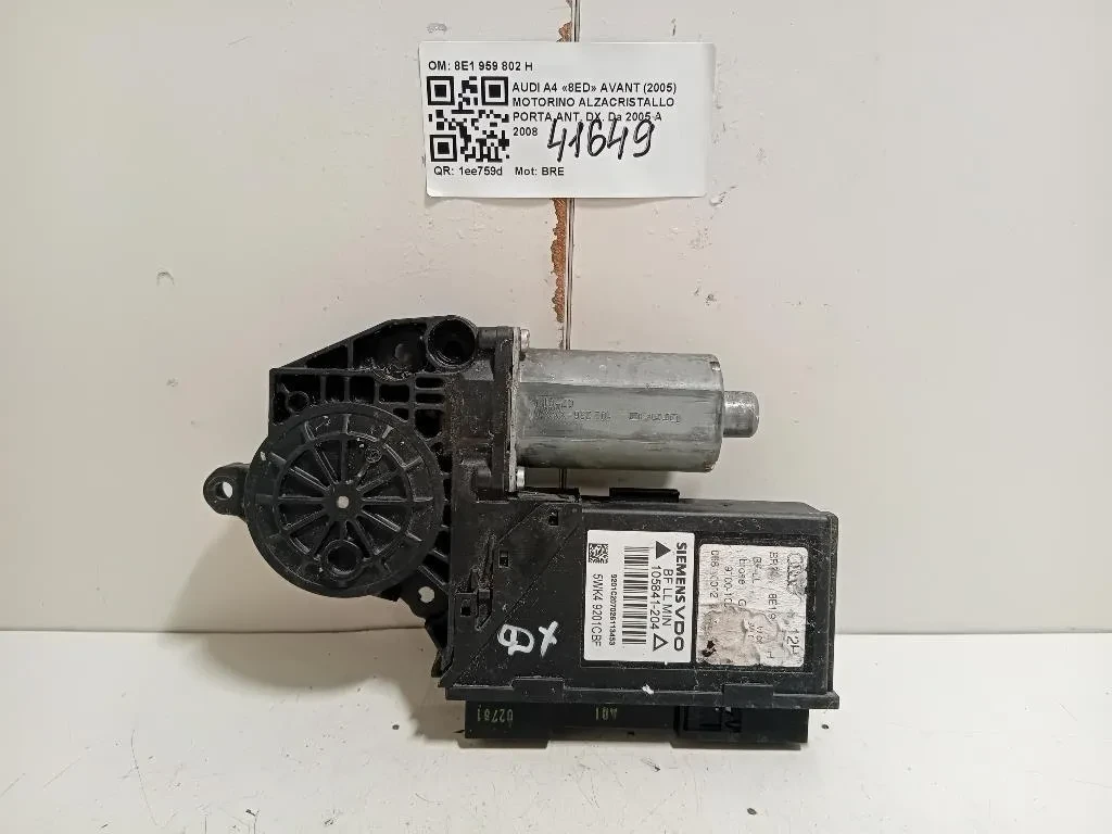 Motorino Alzacristallo Porta ANT DX 8E1 959 802 H Audi A4 8ED Avant 2005