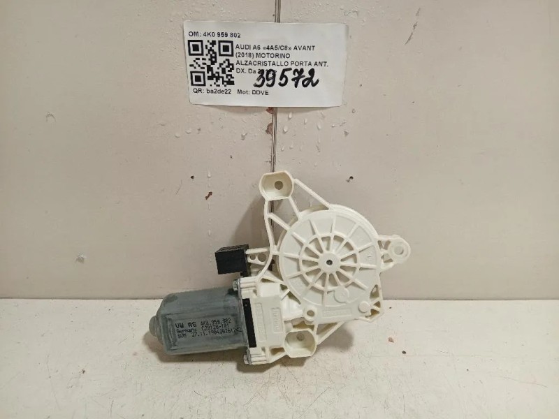 Motorino Alzacristallo Porta ANT DX 4K0 959 802 Audi A6 4a5c8 Avant 2018