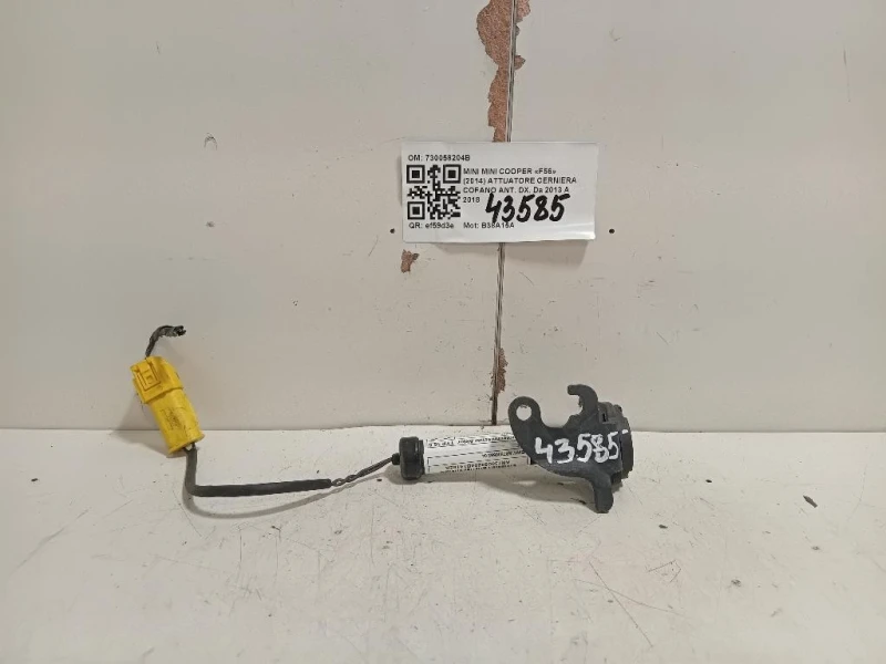 Attuatore Cerniera Cofano ANT DX 730058204B Mini MINI Cooper F56 2014