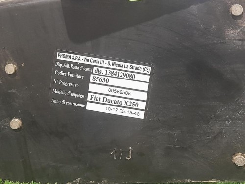 Supporto Ruota DI Scorta POST 1384129080 Citroen Jumper III 2014