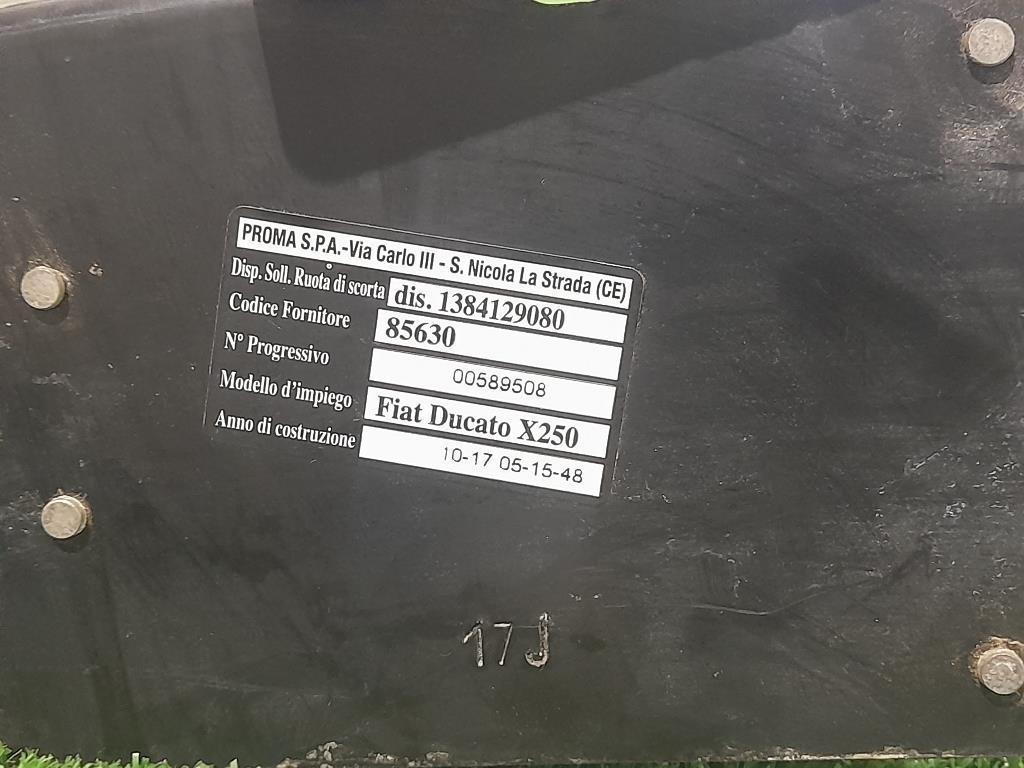 Supporto Ruota DI Scorta POST 1384129080 Citroen Jumper III 2014