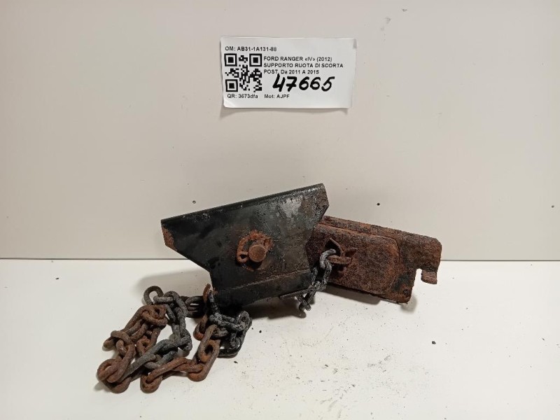 Supporto Ruota DI Scorta POST AB31-1A131-88 Ford Ranger IV 2012