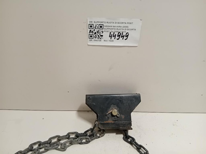 Supporto Ruota DI Scorta POST SUPPORTO RUOTA DI SCORTA POST Nissan Navara 2005