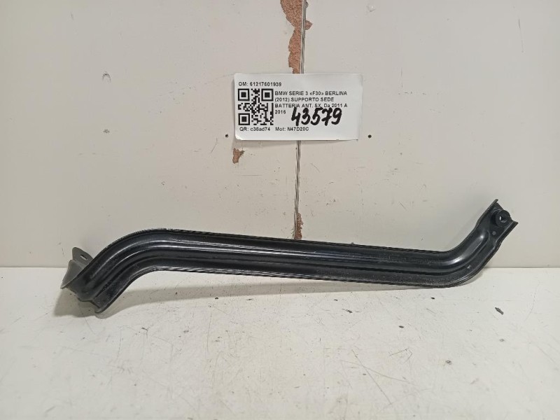 Supporto SEDE Batteria ANT SX 61217601939 Bmw Serie 3 F30 Berlina 2012