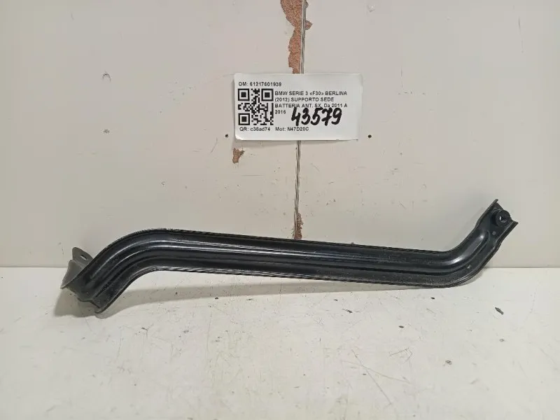 Supporto SEDE Batteria ANT SX 61217601939 Bmw Serie 3 F30 Berlina 2012