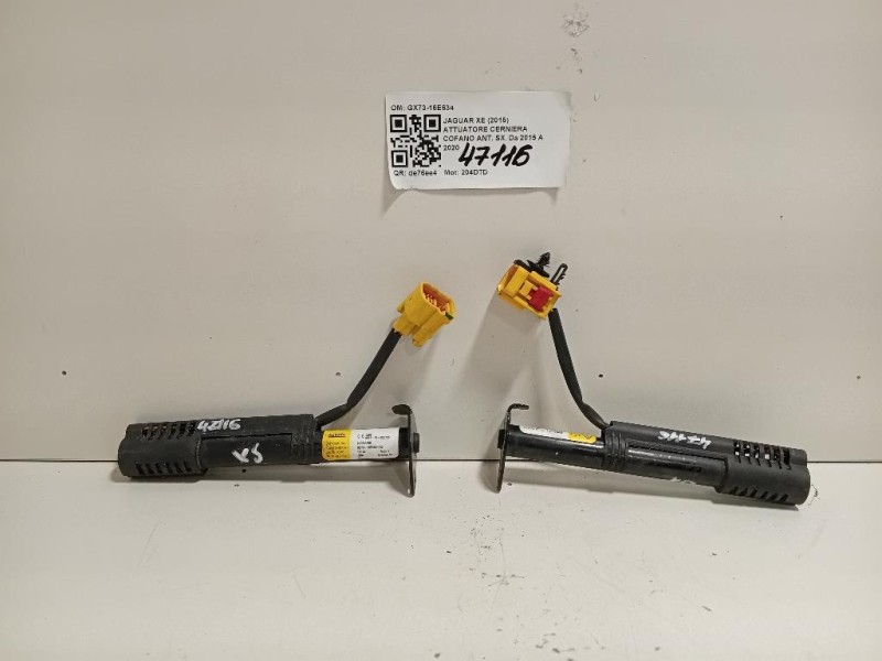 Attuatore Cerniera Cofano ANT SX GX73-16E634 SX+DX Jaguar XE 2015