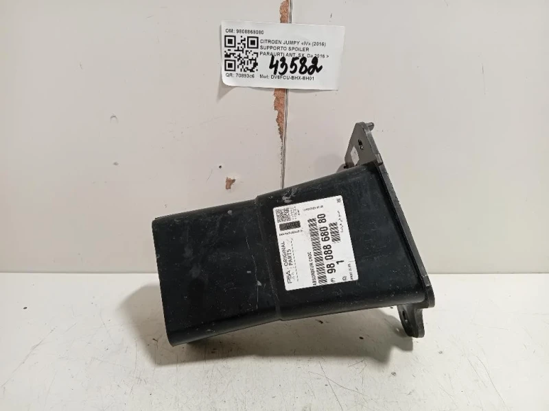 Supporto Spoiler Paraurti ANT SX 9808868080 SX Citroen Jumpy IV 2016