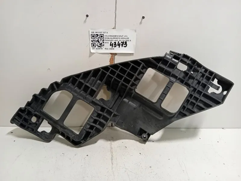 Supporto Spoiler Paraurti ANT SX 5K0 807 227 A STAFFA FARO Volkswagen GOLF VI 2009